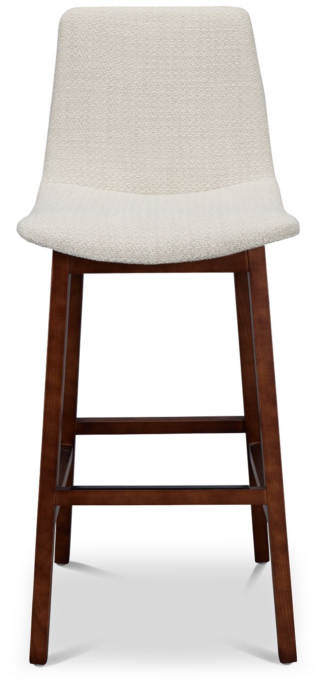 Hamilton Light Beige Fabric 30" Upholstered Barstool