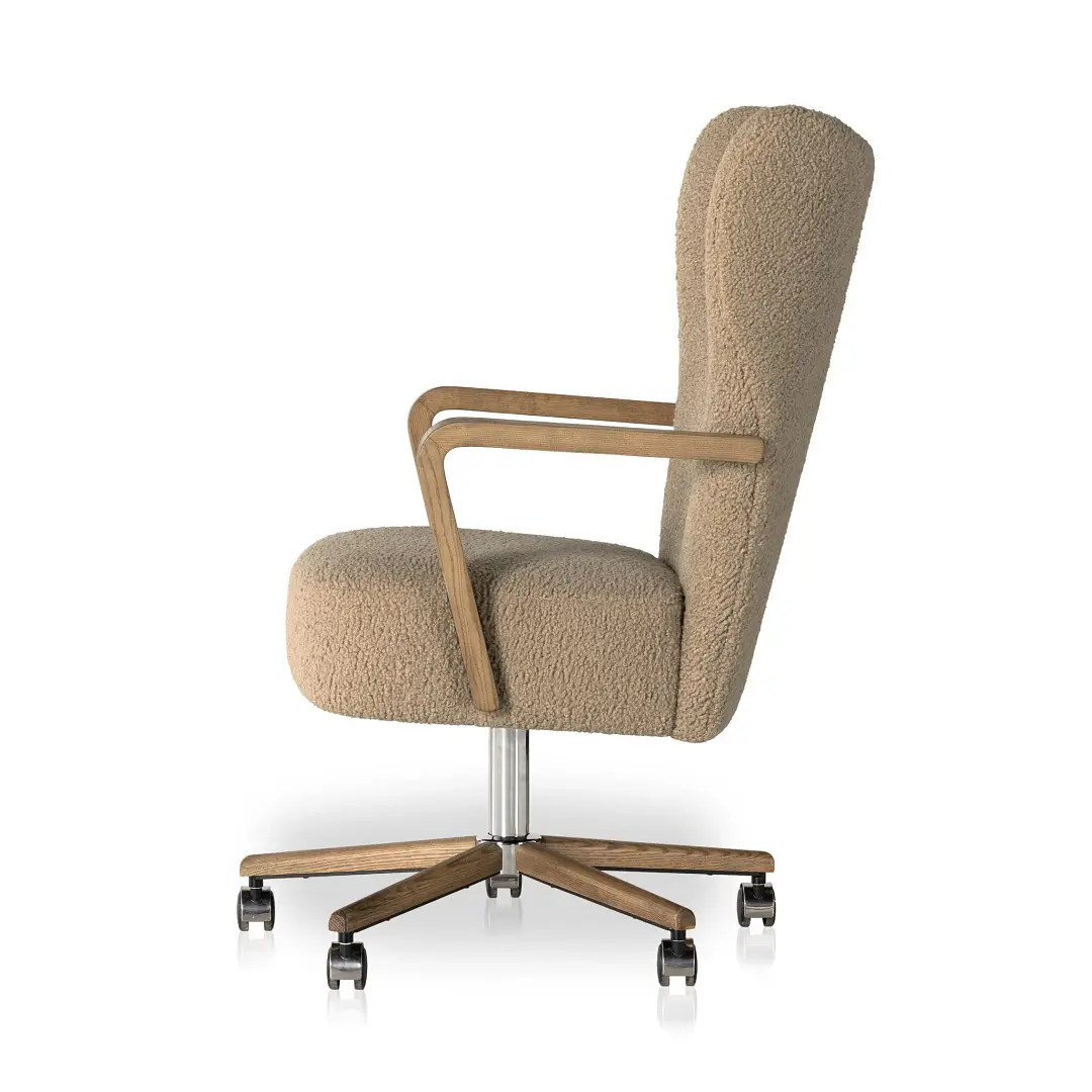 Four Hands Mikki Beige Uph Desk Chair Four Hands Mikki Beige Uph Desk Chair