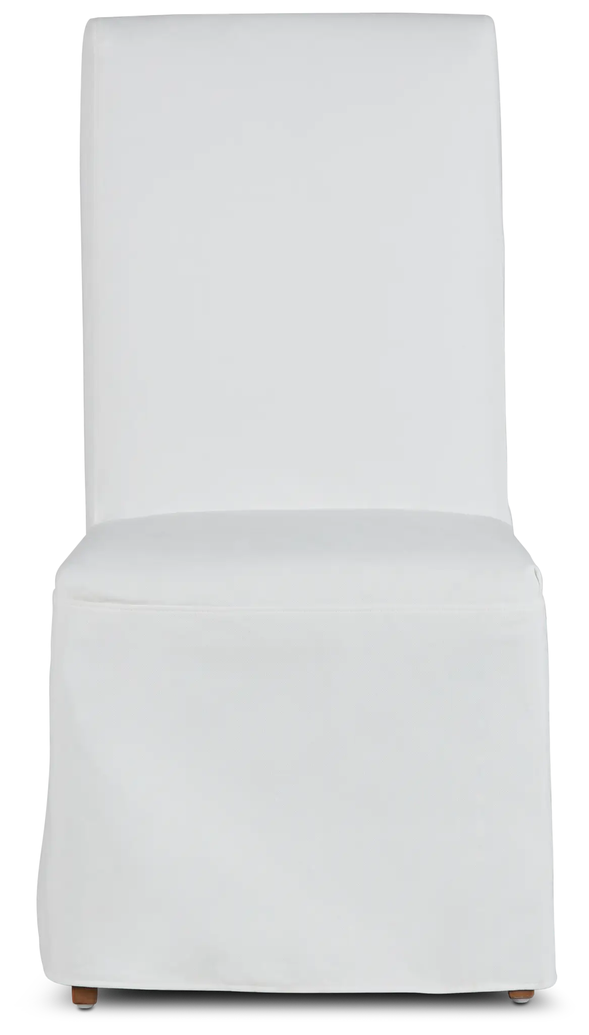Destination White Long Slipcover Chair With Light Tone Leg Destination White Long Slipcover Chair With Light Tone Leg