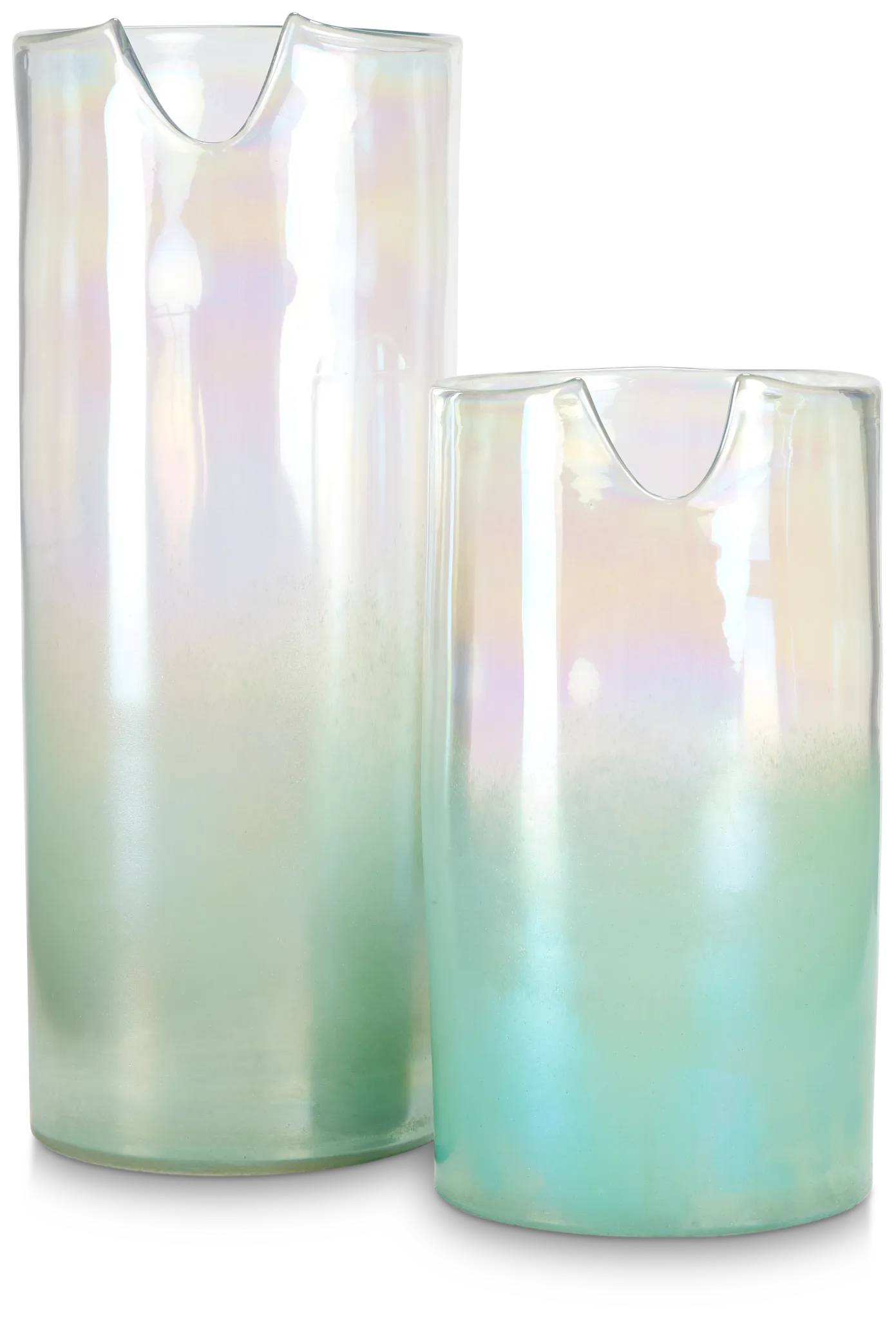 Cyra Teal Small Vase