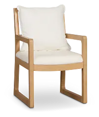 Highland Light Tone Upholstered Arm Chair