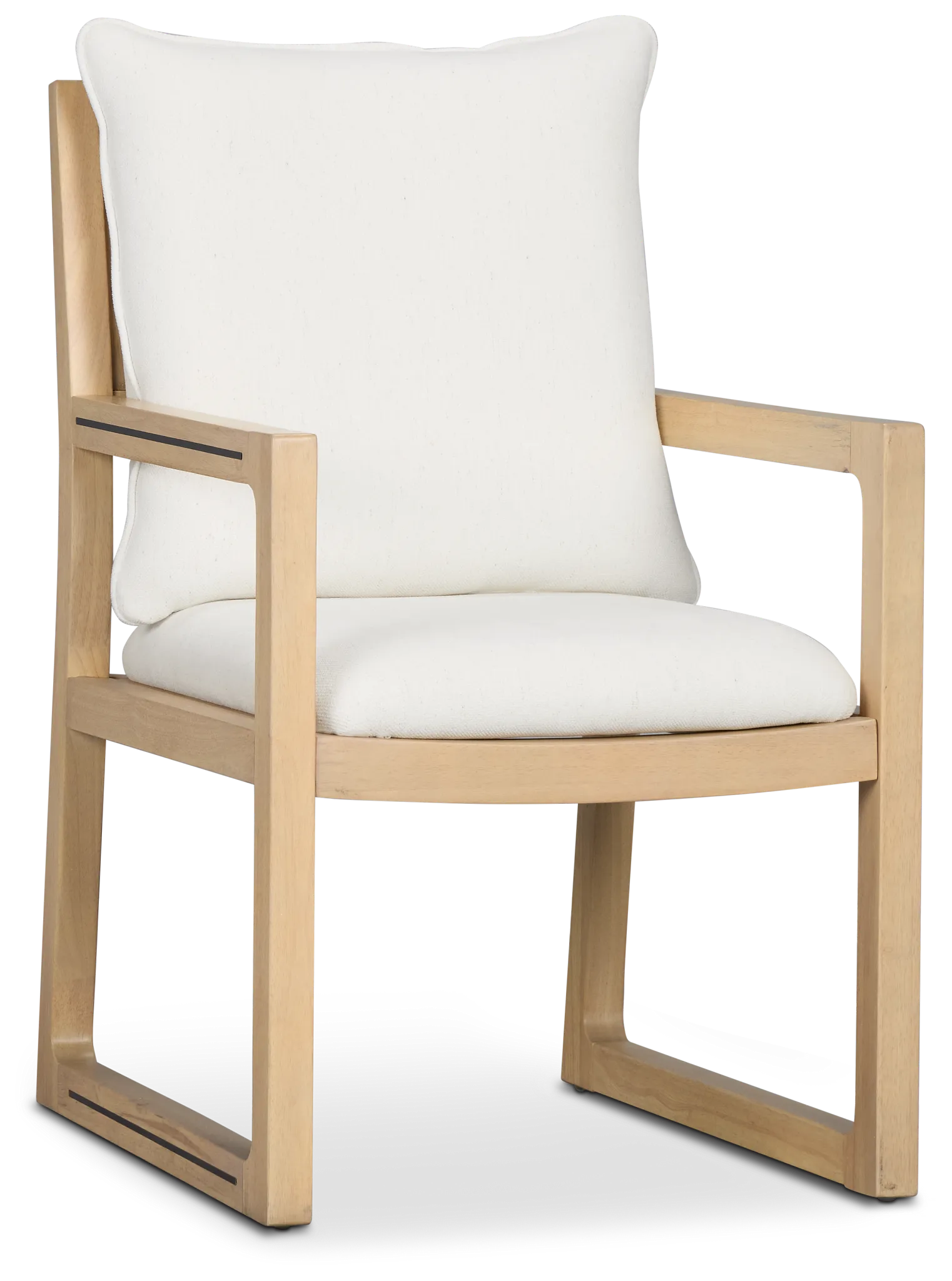 Highland Light Tone Upholstered Arm Chair