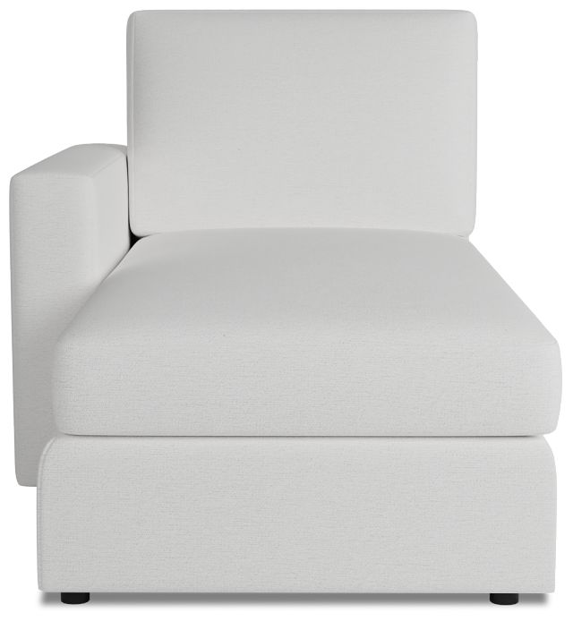 Citymod White Fabric Left Chaise