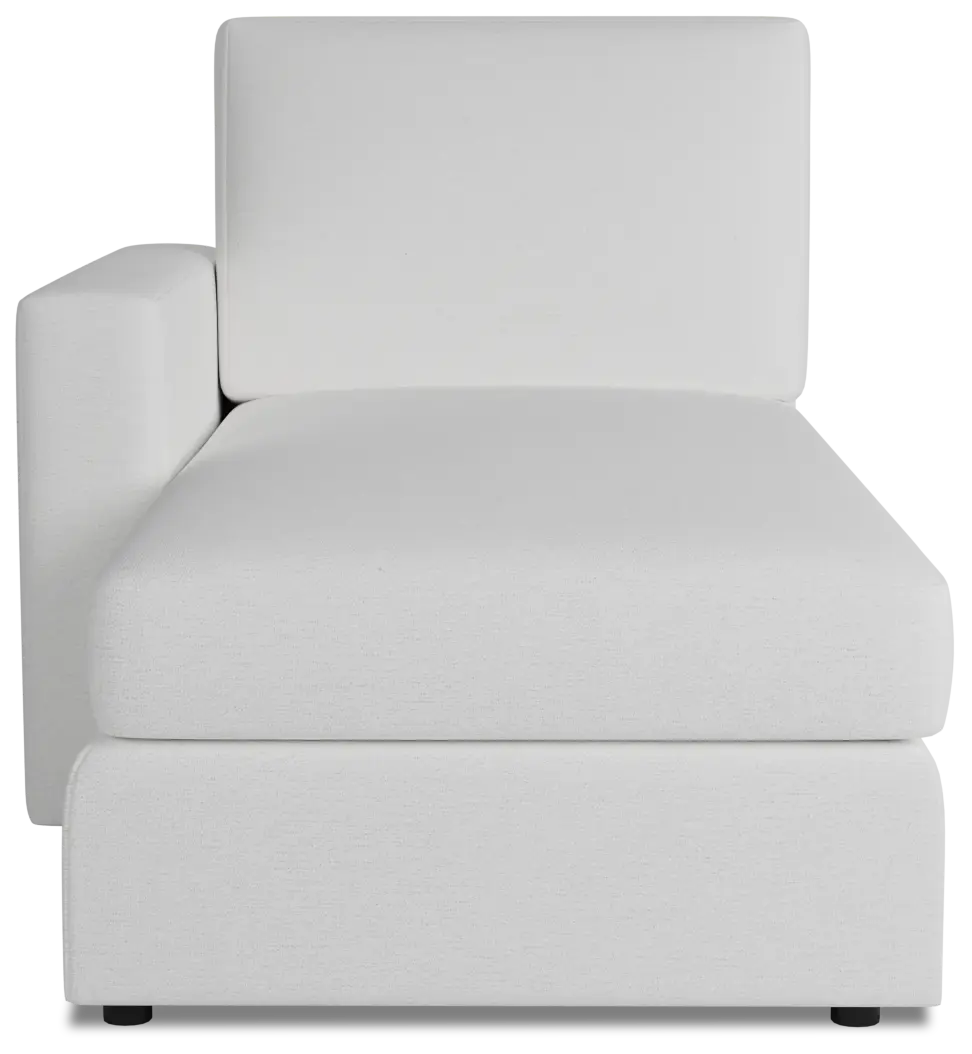 Citymod White Fabric Left Chaise Citymod White Fabric Left Chaise