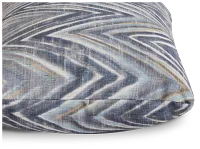 Zezster Gray Fabric Lumbar Accent Pillow