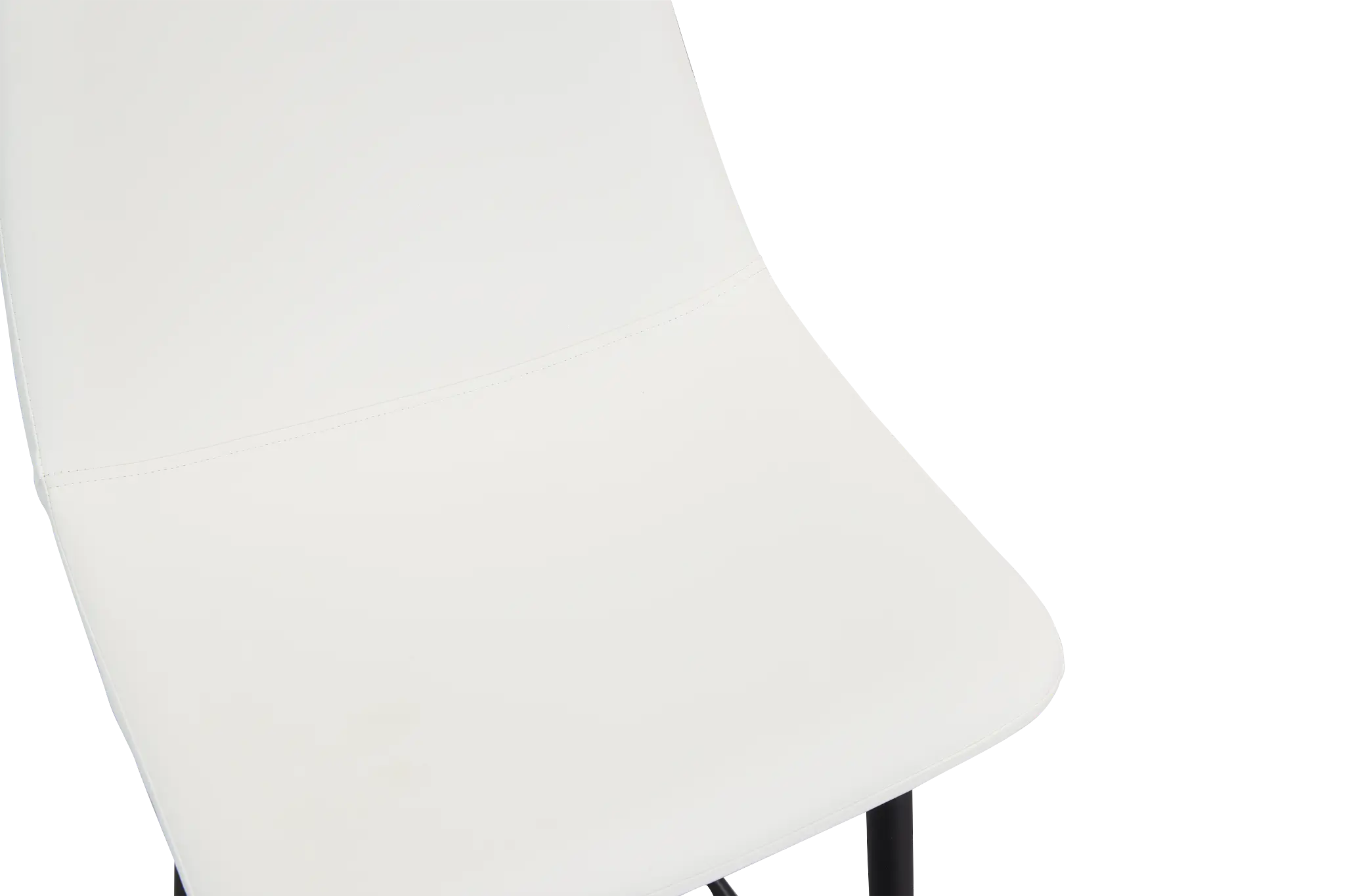 Havana Whitemicro Upolstered 30" Barstool W/ Black Legs Havana Whitemicro Upolstered 30" Barstool W/ Black Legs