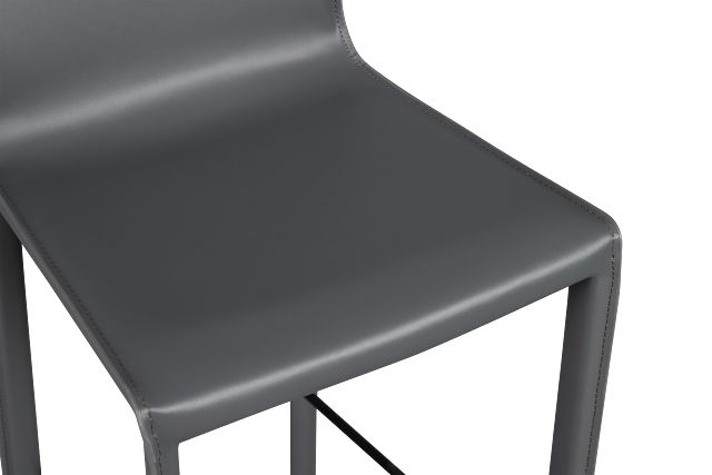 Lugo Gray 30" Upholstered Barstool