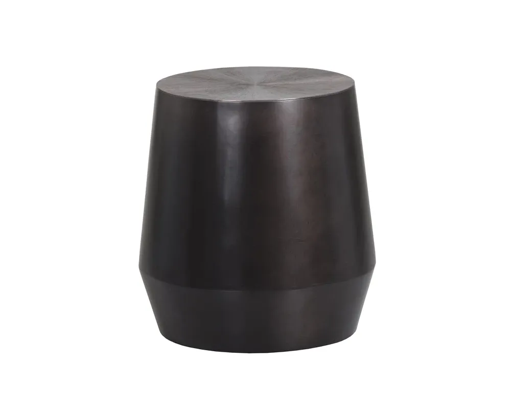 Mensa Dark Gray Round End Table