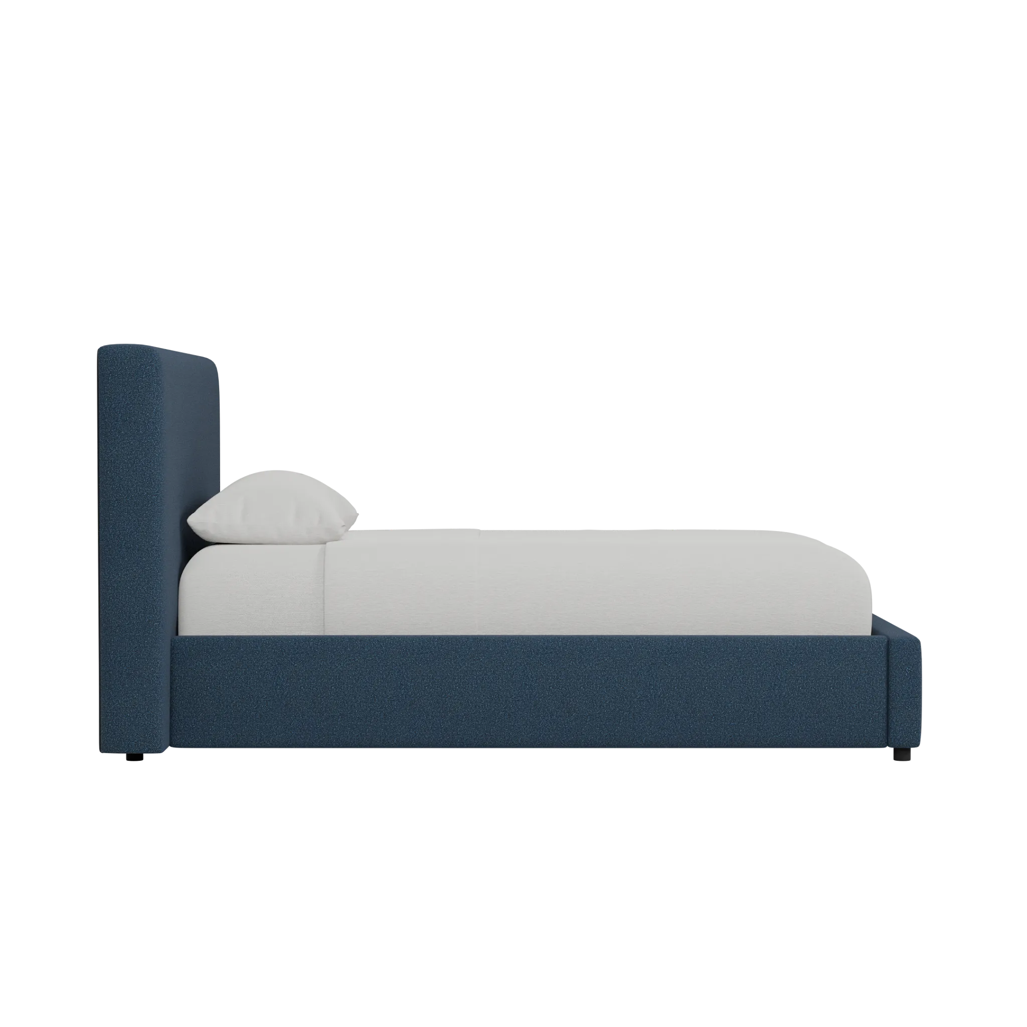 Grayton Elite Navy 44" Upholstered Platform Bed