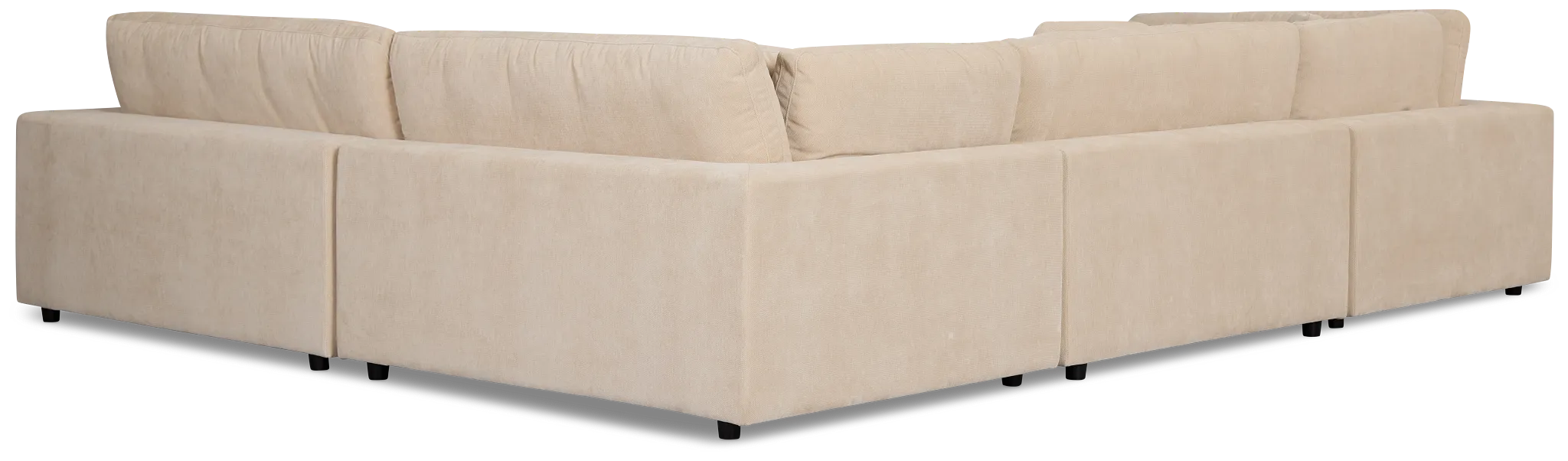 Lounge Light Beige Fabric Medium Left Chaise Sectional