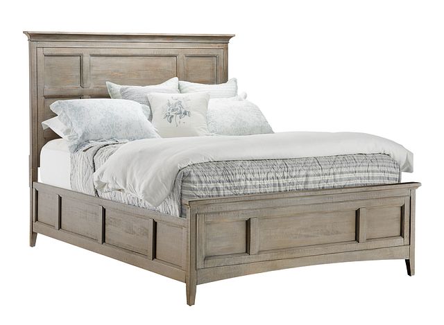 Heron Cove Light Tone Panel Bed