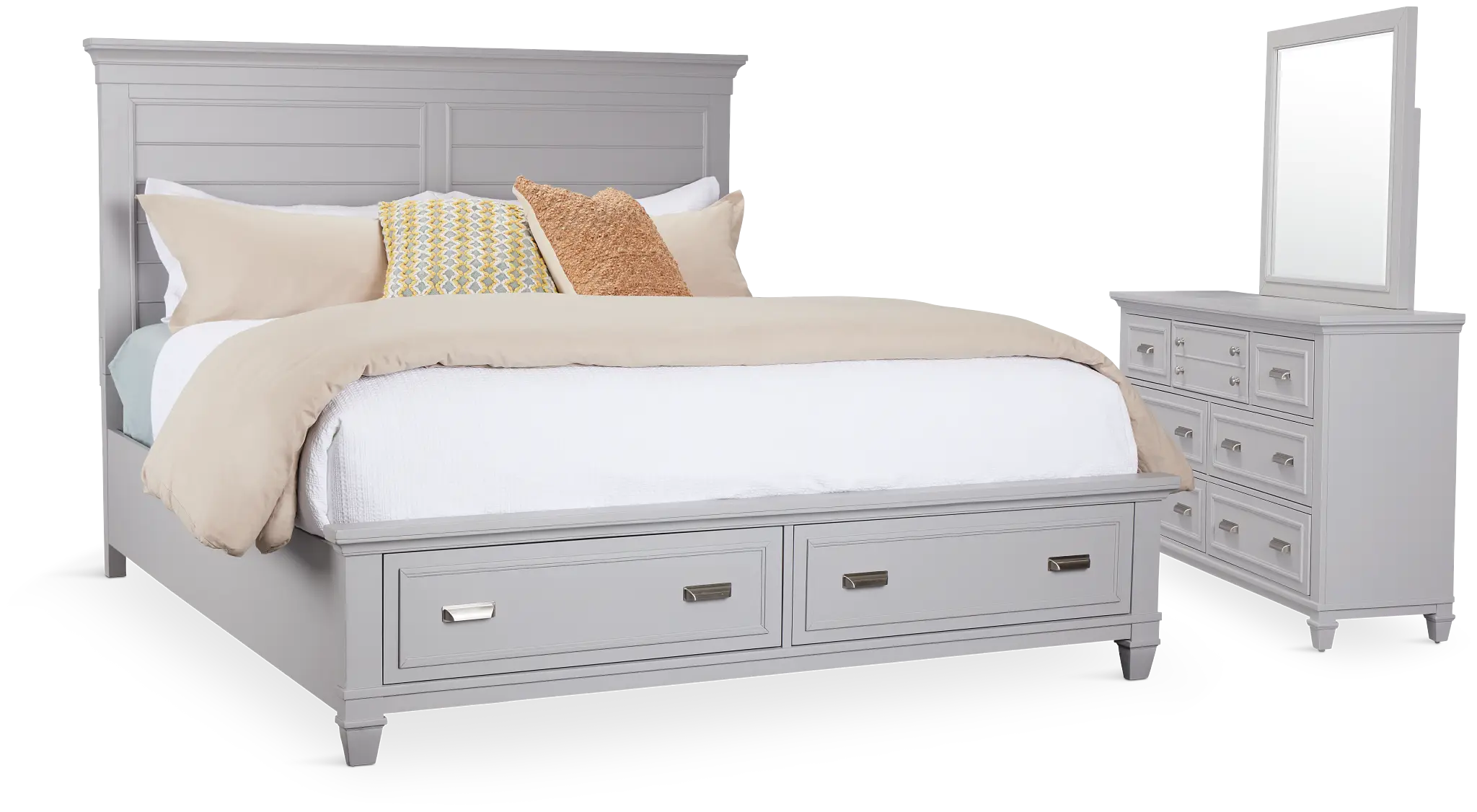 Cape Cod Gray Panel Storage Bedroom Cape Cod Gray Panel Storage Bedroom