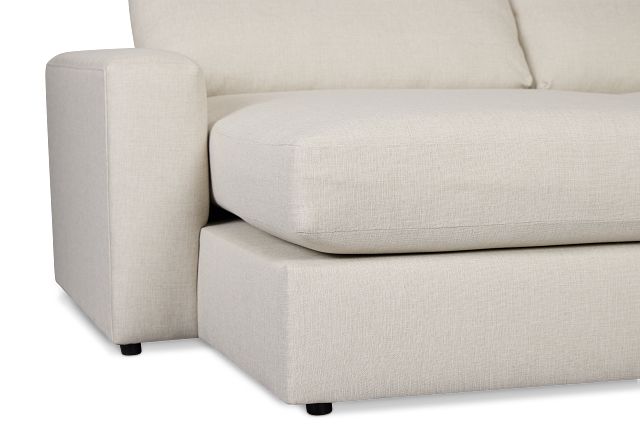 Brantley Light Beige Fabric Small Left Chaise Sectional