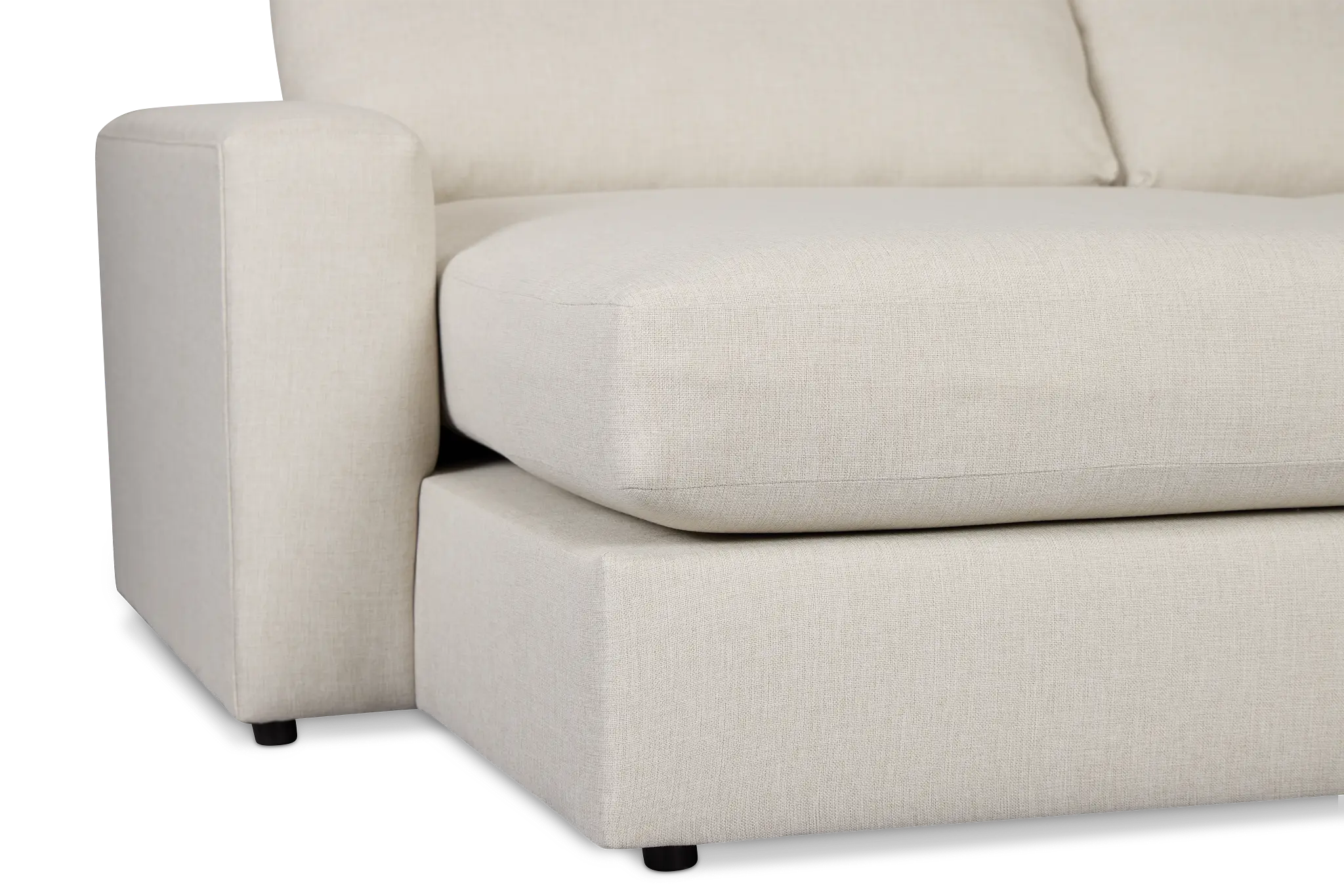 Brantley Light Beige Fabric Small Left Chaise Sectional Brantley Light Beige Fabric Small Left Chaise Sectional