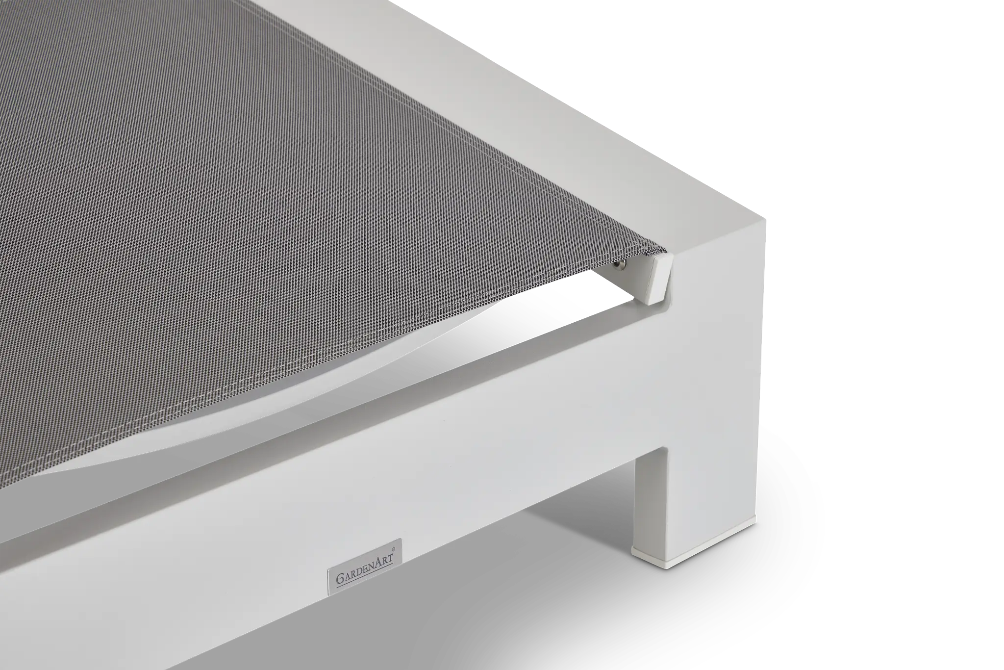 Linear White Ledge Pool Ottoman Linear White Ledge Pool Ottoman