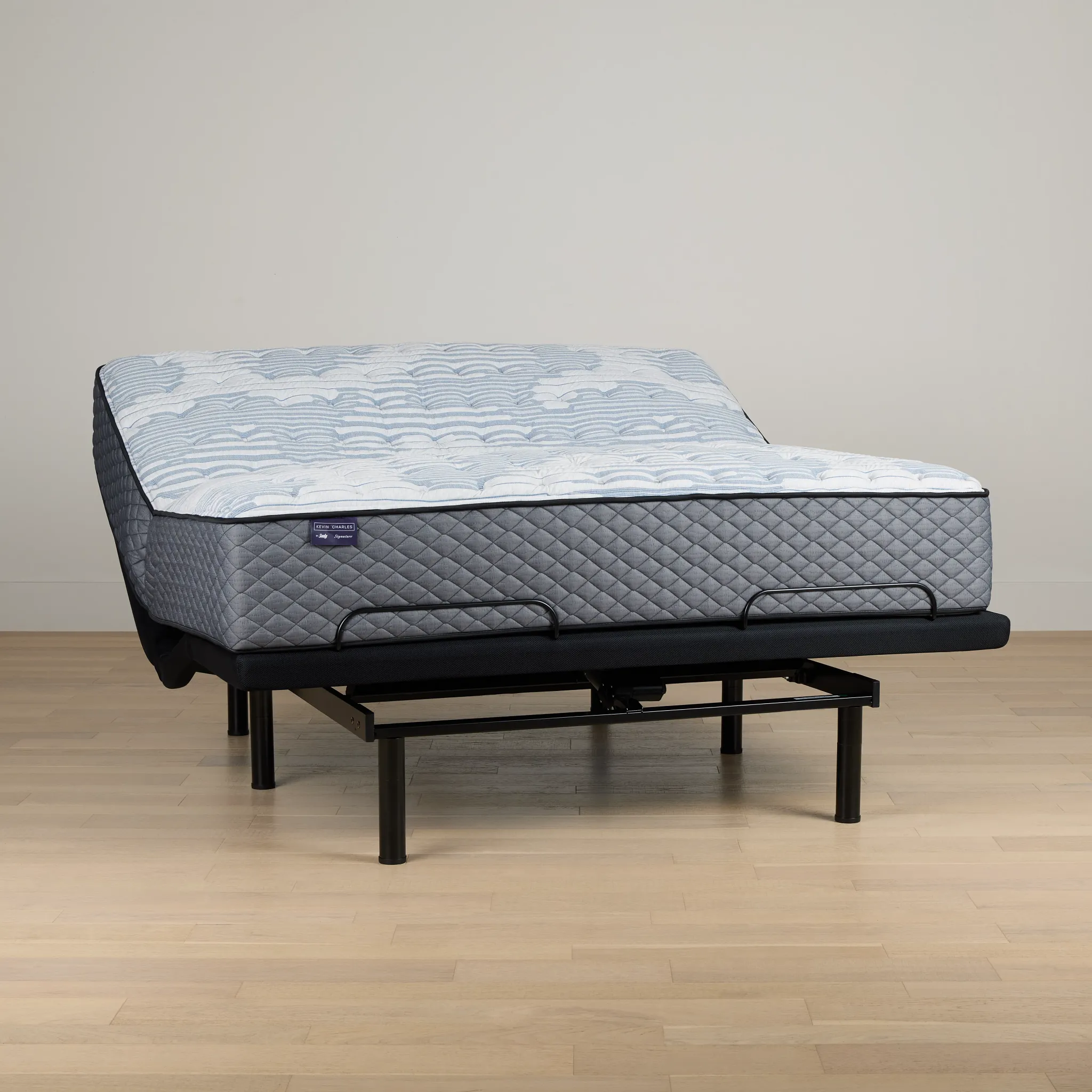Kevin Charles By Sealy Signature Extra Firm Plus Adjustable Mattress Set