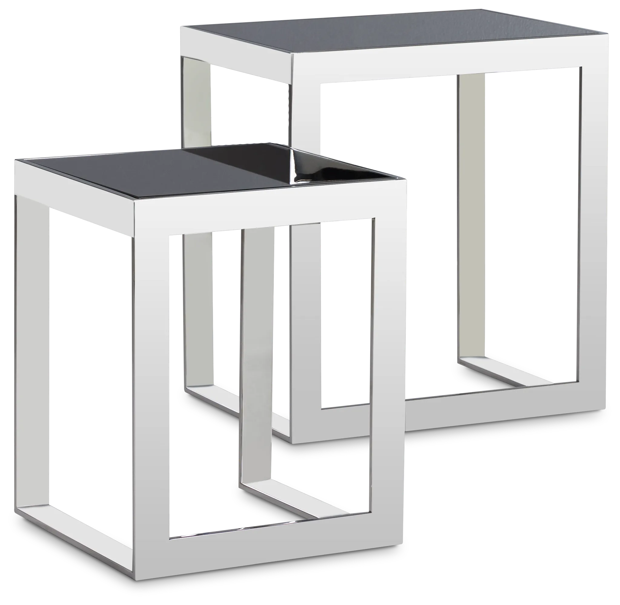 Nova Black Set Of 2 Nesting End Table