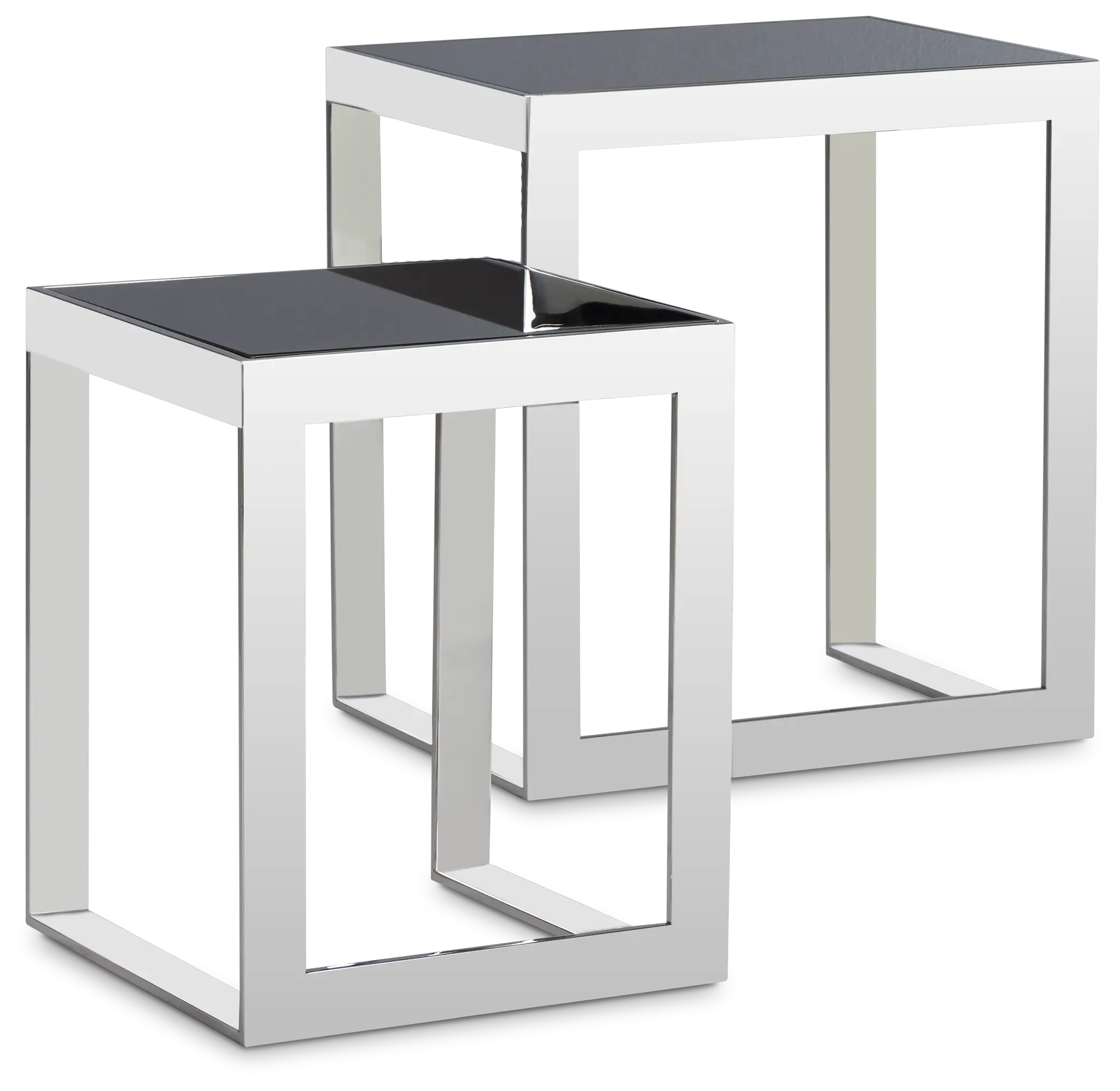 Nova Black Set Of 2 Nesting End Table Nova Black Set Of 2 Nesting End Table
