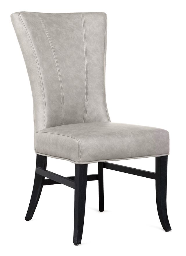 Lori Light Gray Micro Side Chair