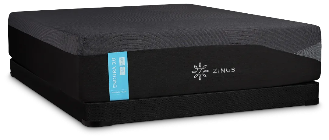 Zinus Endura 3.0 Plush Low-profile Mattress Set