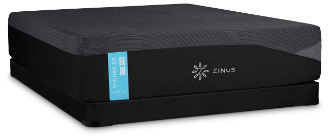 Zinus Endura 3.0 Plush Low-profile Mattress Set