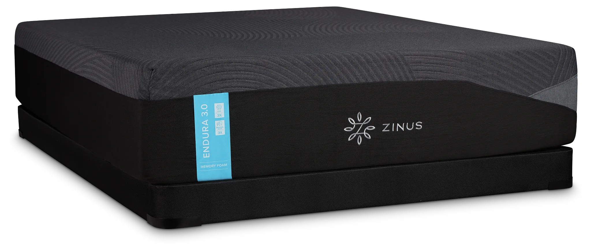 Zinus Endura 3.0 Plush Low-profile Mattress Set