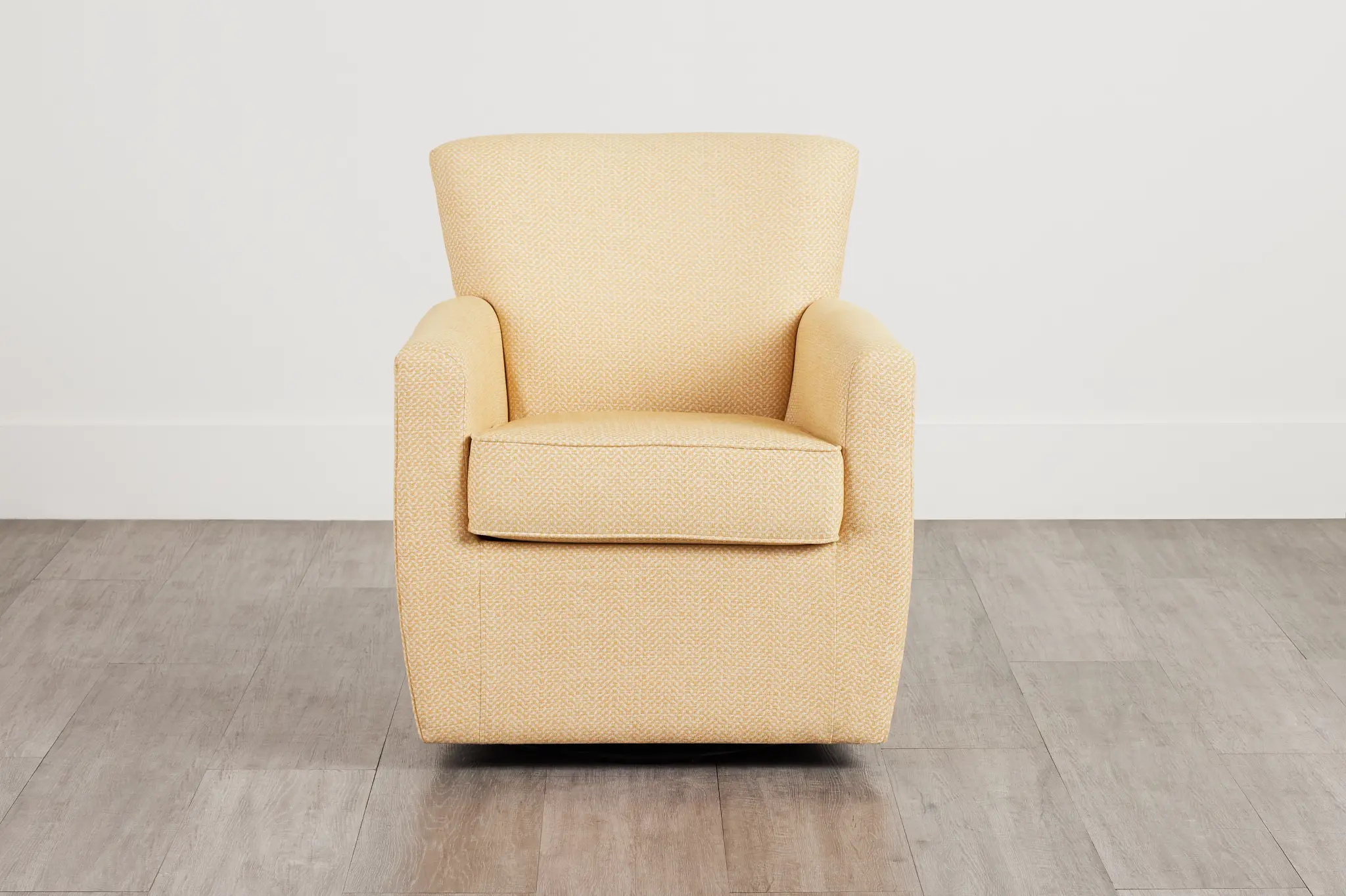 Harley Yellow Fabric Swivel Accent Chair Harley Yellow Fabric Swivel Accent Chair
