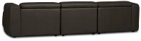 Jace Dark Gray Lthr/vinyl Right Chaise Power Reclining Sectional