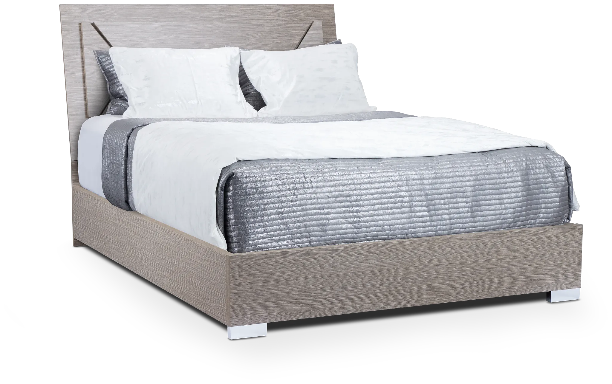 Lucca Gray Platform Bed