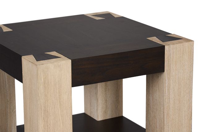 Jacob Two-tone Square End Table