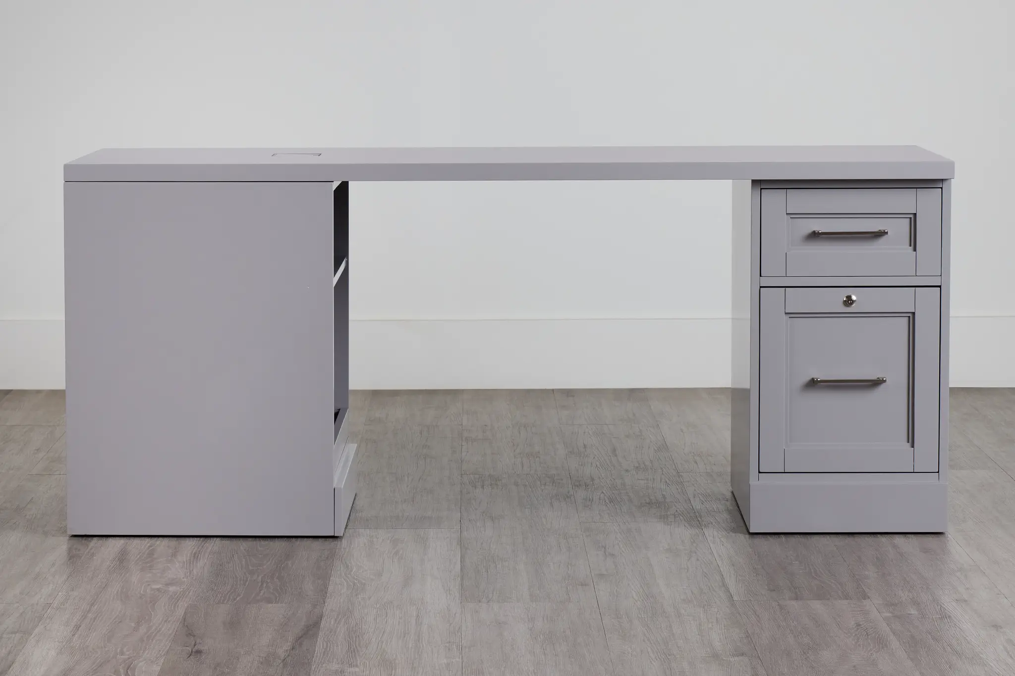 Newport Gray Peninsula Desk Newport Gray Peninsula Desk