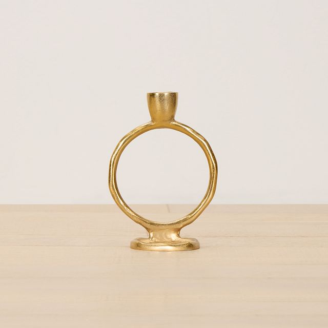 Ringo Gold Small Candle Holder
