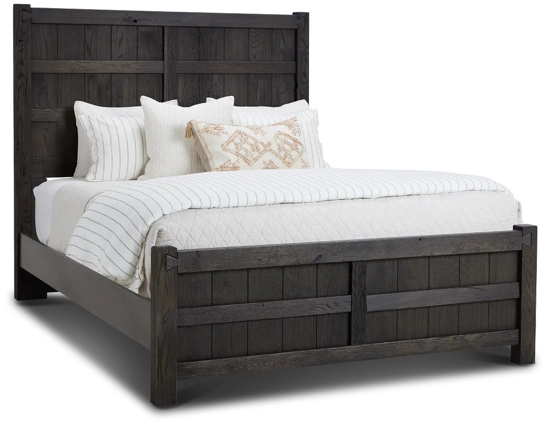 Salt Lake Dark Tone Panel Bed