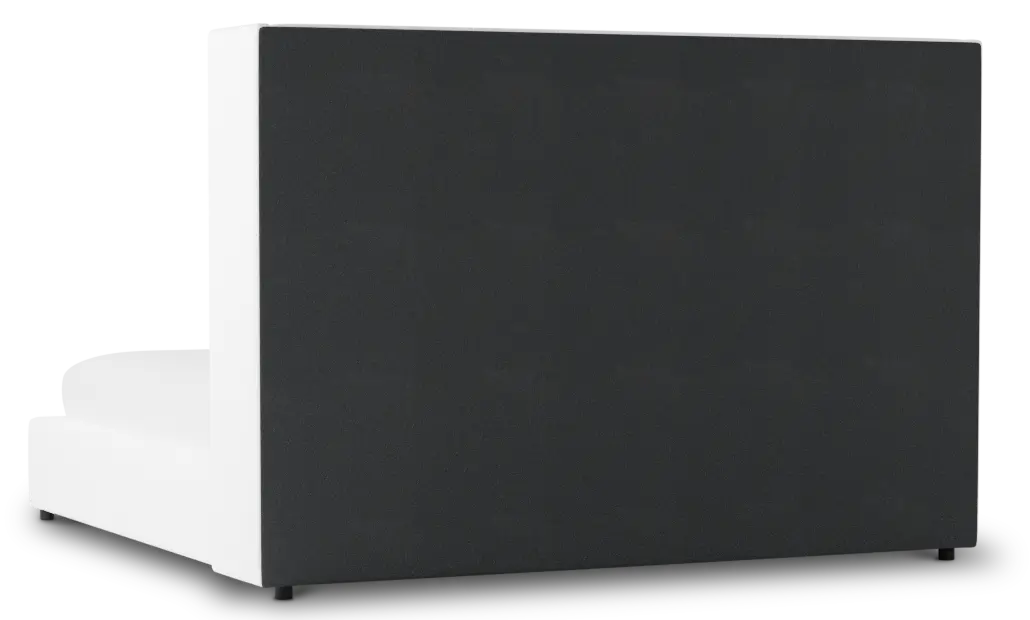 Captiva Peyton White 60" Upholstered Shelter Bed Captiva Peyton White 60" Upholstered Shelter Bed