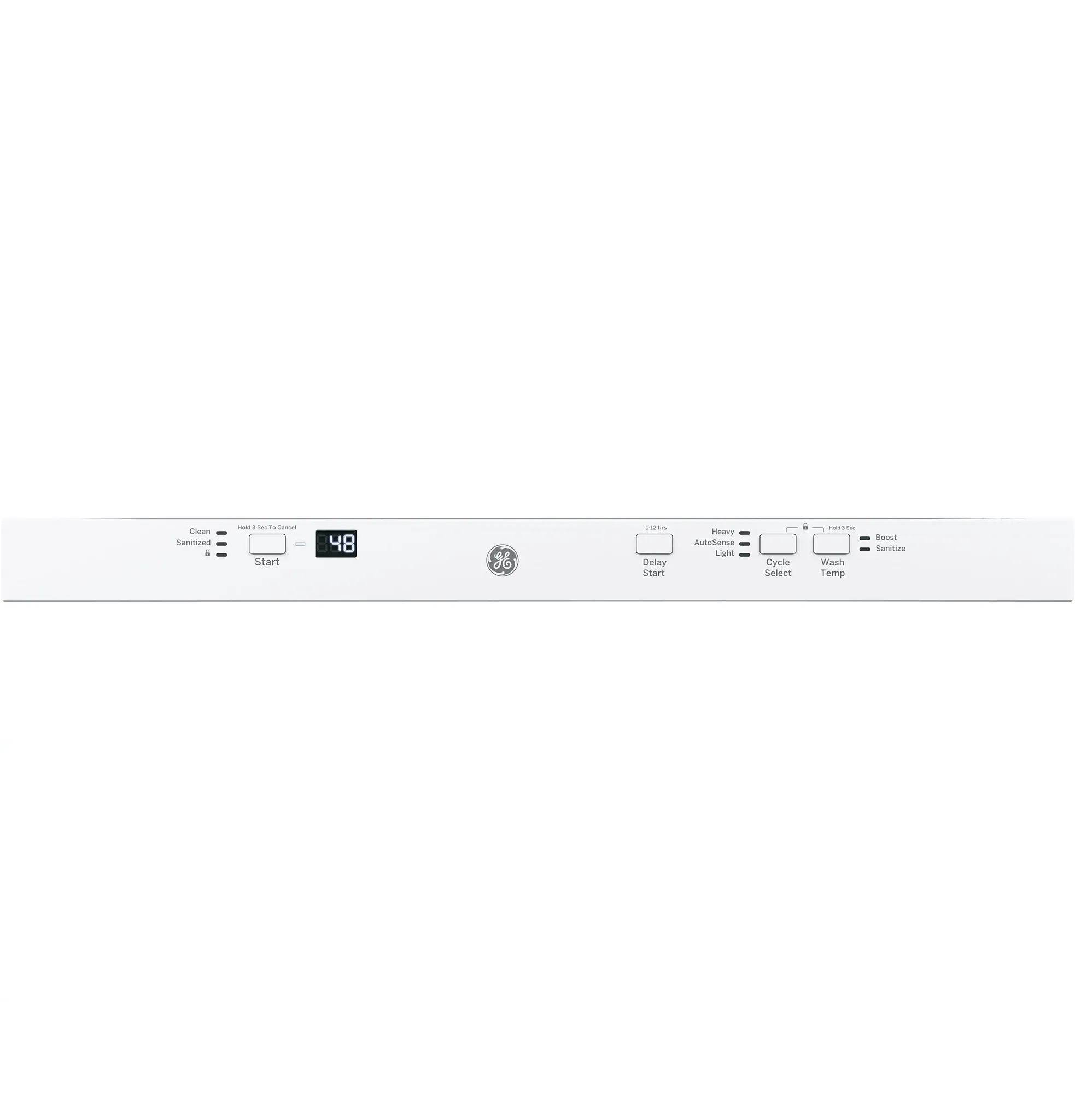 Ge 225 Series White Built In Dishwasher