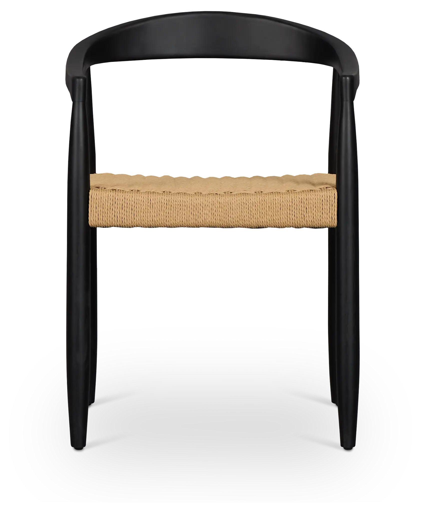 Santorini Black Curved Woven Side Chair Santorini Black Curved Woven Side Chair