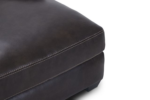 Carson Dark Brown Leather Small Right Chaise Sectional (7)