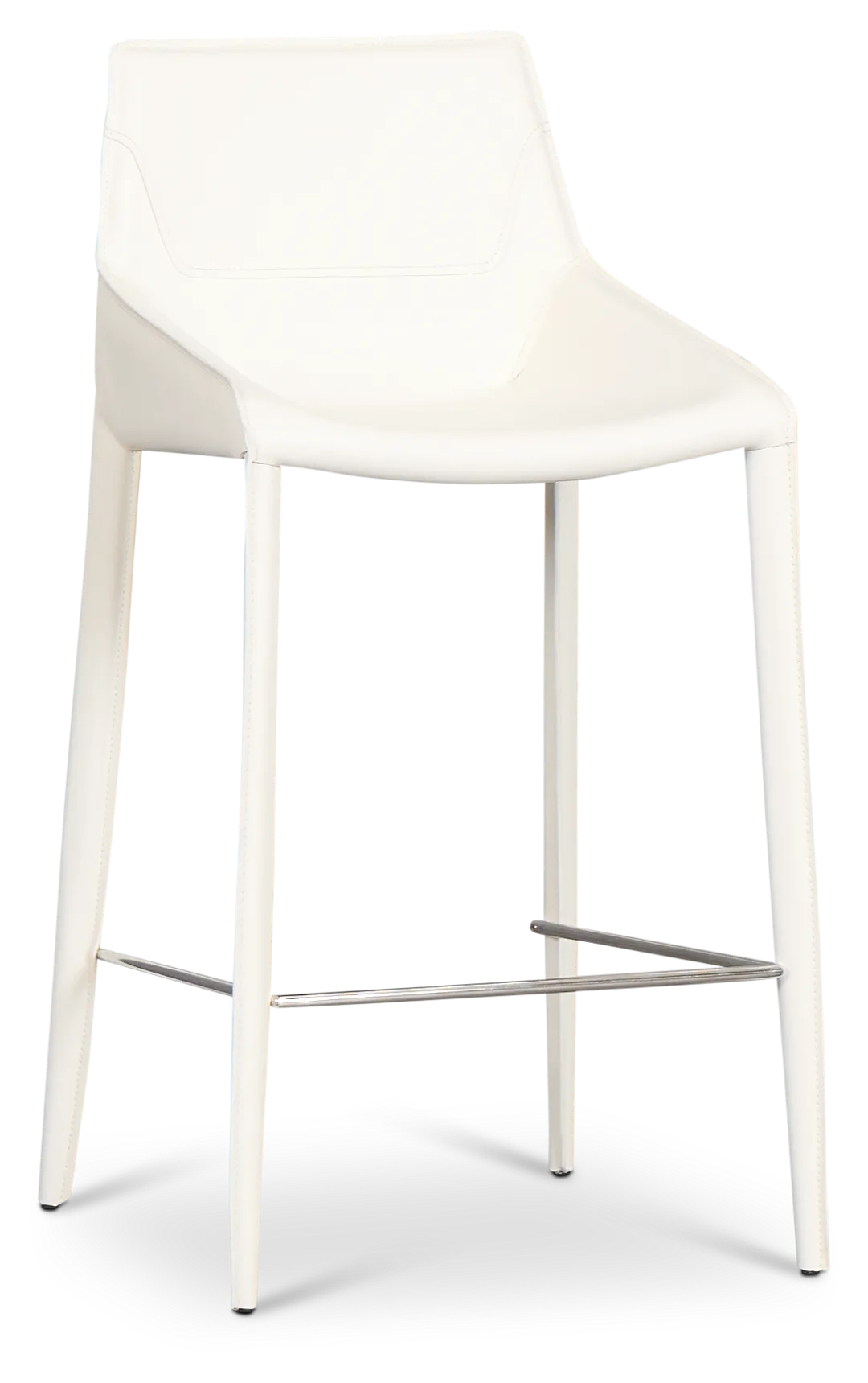 Wakefield White 27" Upholstered Barstool