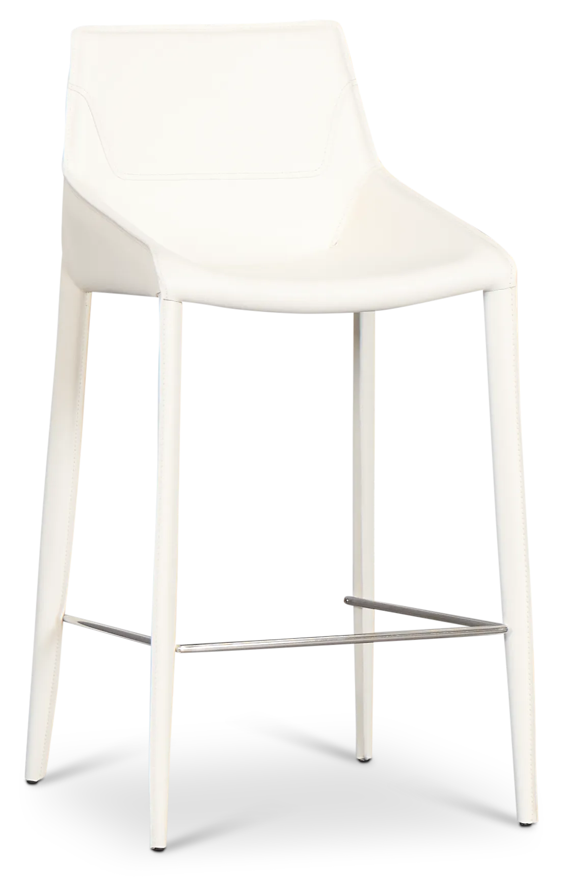 Wakefield White 27" Upholstered Barstool