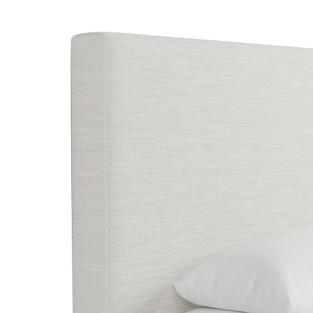 Grayton Maguire Ivory 54" Upholstered Platform Bed