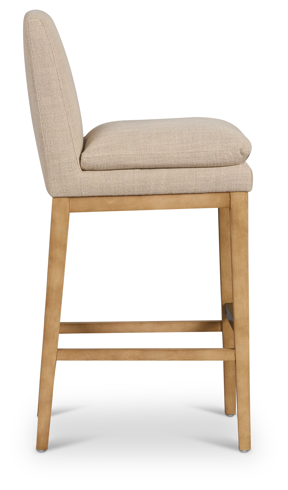 Willow Light Beige Fabric 30" Upholstered Barstool