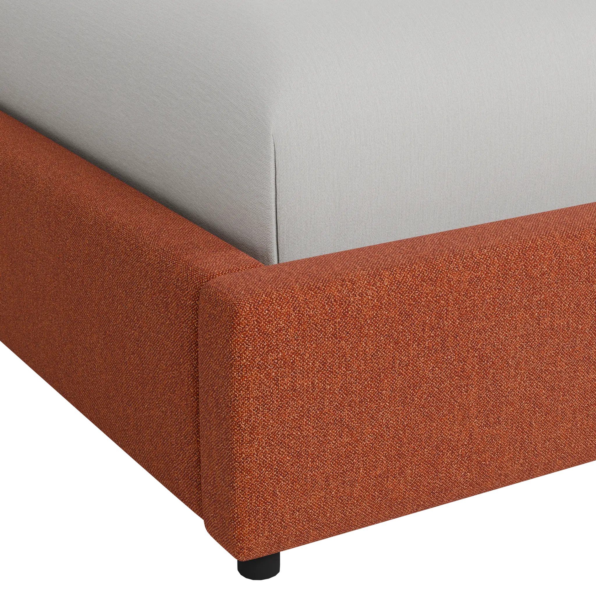 Grayton Elite Medium Brown 44" Upholstered Platform Bed Grayton Elite Medium Brown 44" Upholstered Platform Bed