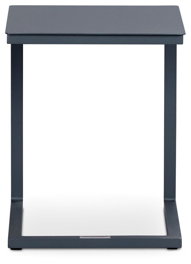 Malaga Gray Aluminum C-table