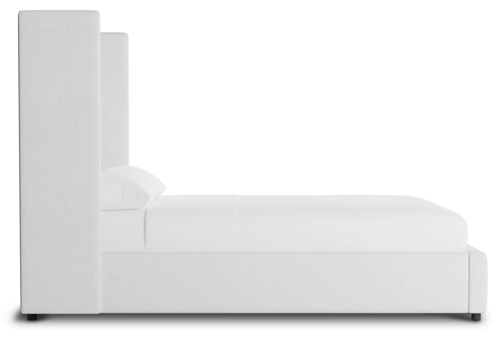 Captiva Elite Ivory 60" Upholstered Shelter Bed