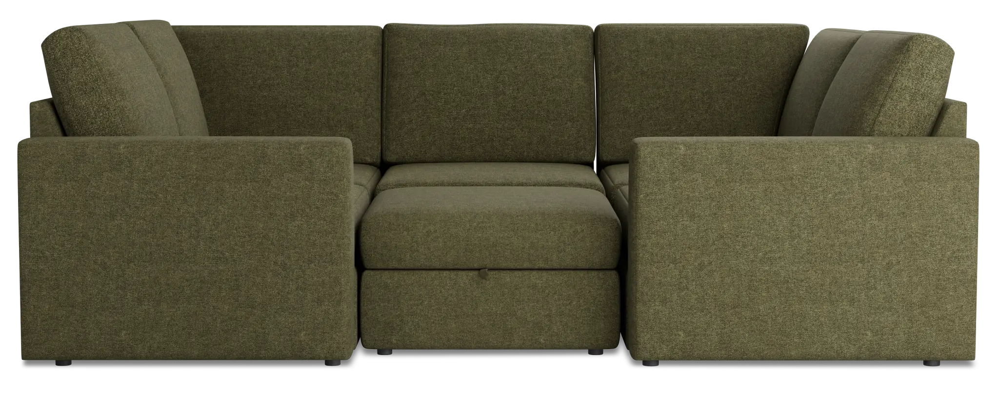 Citymod Green Fabric 6-piece Pit Sectional Citymod Green Fabric 6-piece Pit Sectional