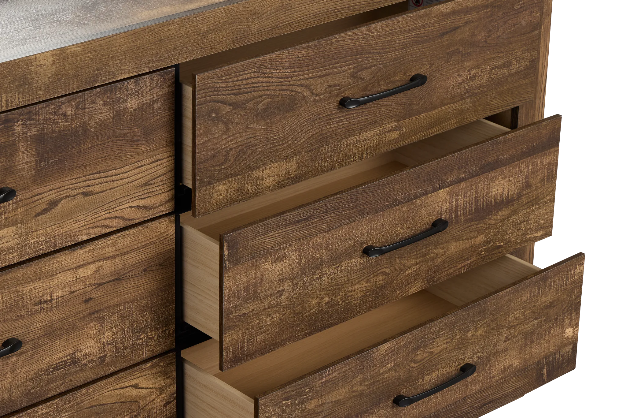 Ollie Dark Tone Dresser & Mirror