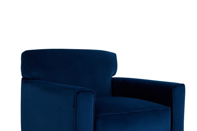 Royale Blue Fabric Accent Chair