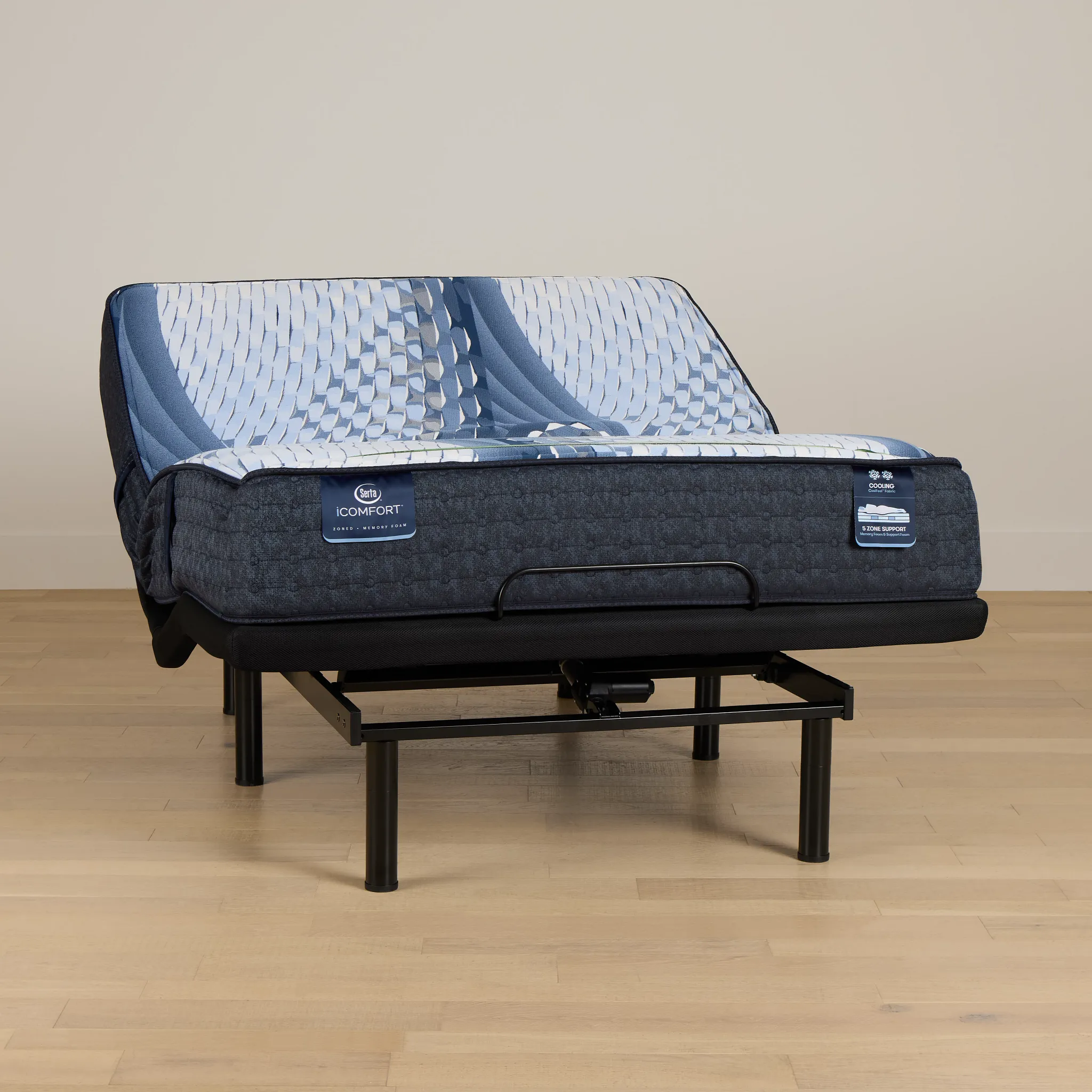 Serta Icomfort Aveda Plush Deluxe Adjustable Mattress Set