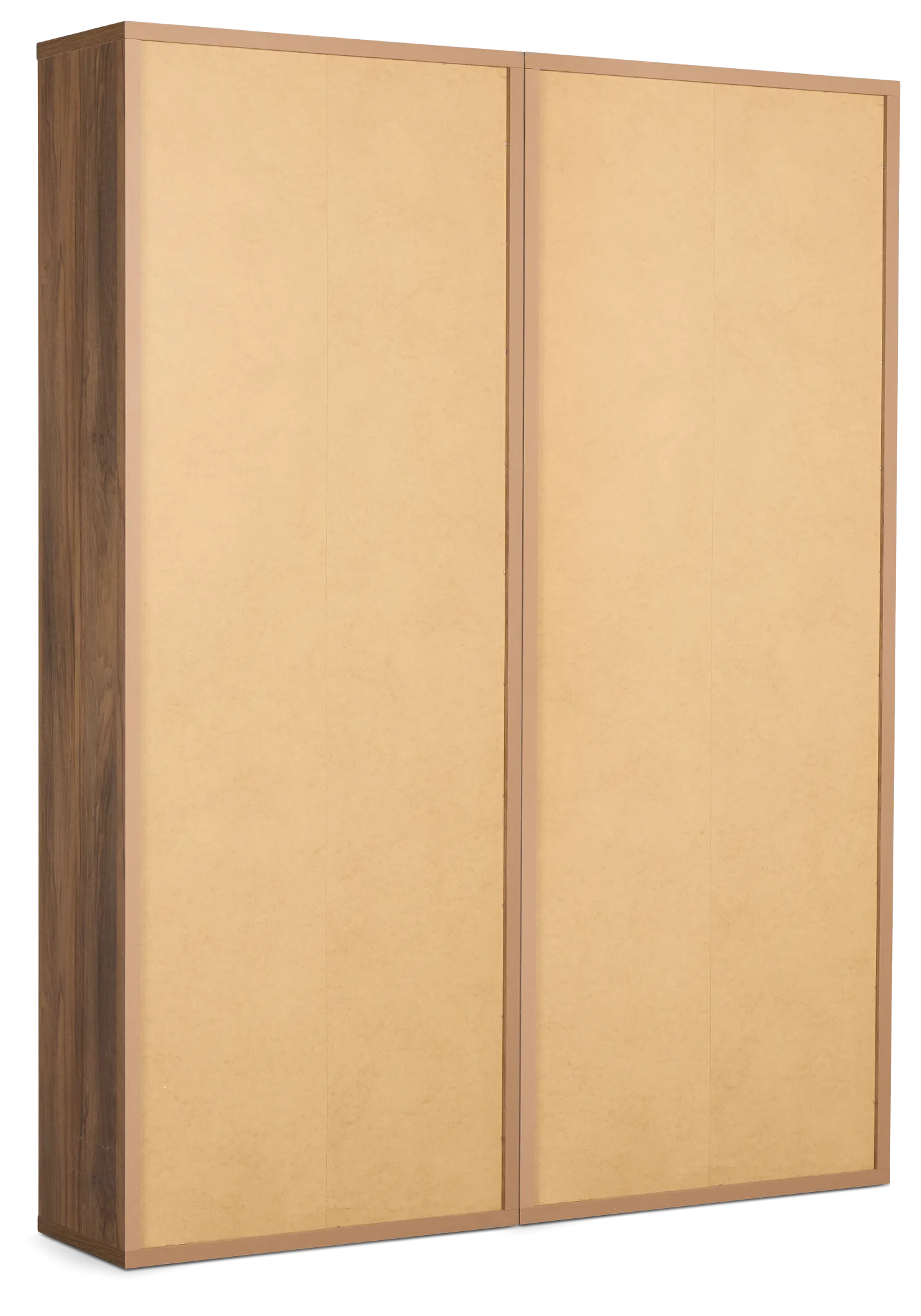 Trento Mid Tone Glass Large Door Bookcase Wall