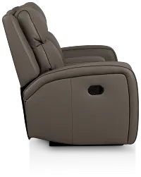Rhett Gray Micro Reclining Console Loveseat